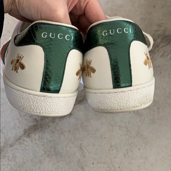 Authentic Gucci Ace bees & stars MEN sneaker - Picture 2 of 6